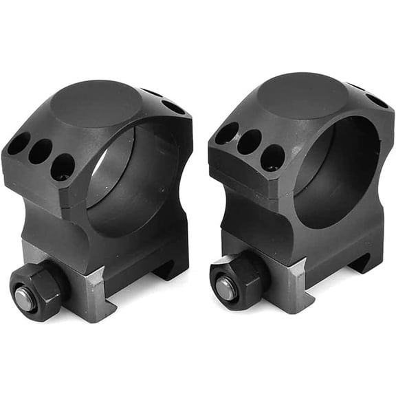 Nightforce X-Treme Duty Ultralite 6 Hole Picatinny 34mm Scope Rings Matte Black Medium