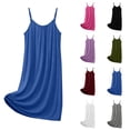 thumbnail image 1 of Nightgown Women Comfy New Women's Nightgown Spaghetti Strap Soft Nightshirt 2026 Summwe Sleeveless Round Neck Pleated Nightdress, 1 of 6