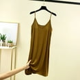 thumbnail image 1 of Nightgown Women's Sleeveless House Dress Long Cotton Button Down Nightdress With Chest Pad Soft Ladies Sleepwear Yellow L, 1 of 4