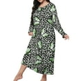 thumbnail image 1 of Nightgown for Women Plus Size Leopard Long Maxi Loungewear Scoop Neck Sleepwear Full Length Pajama Dresses Shermie, 1 of 3