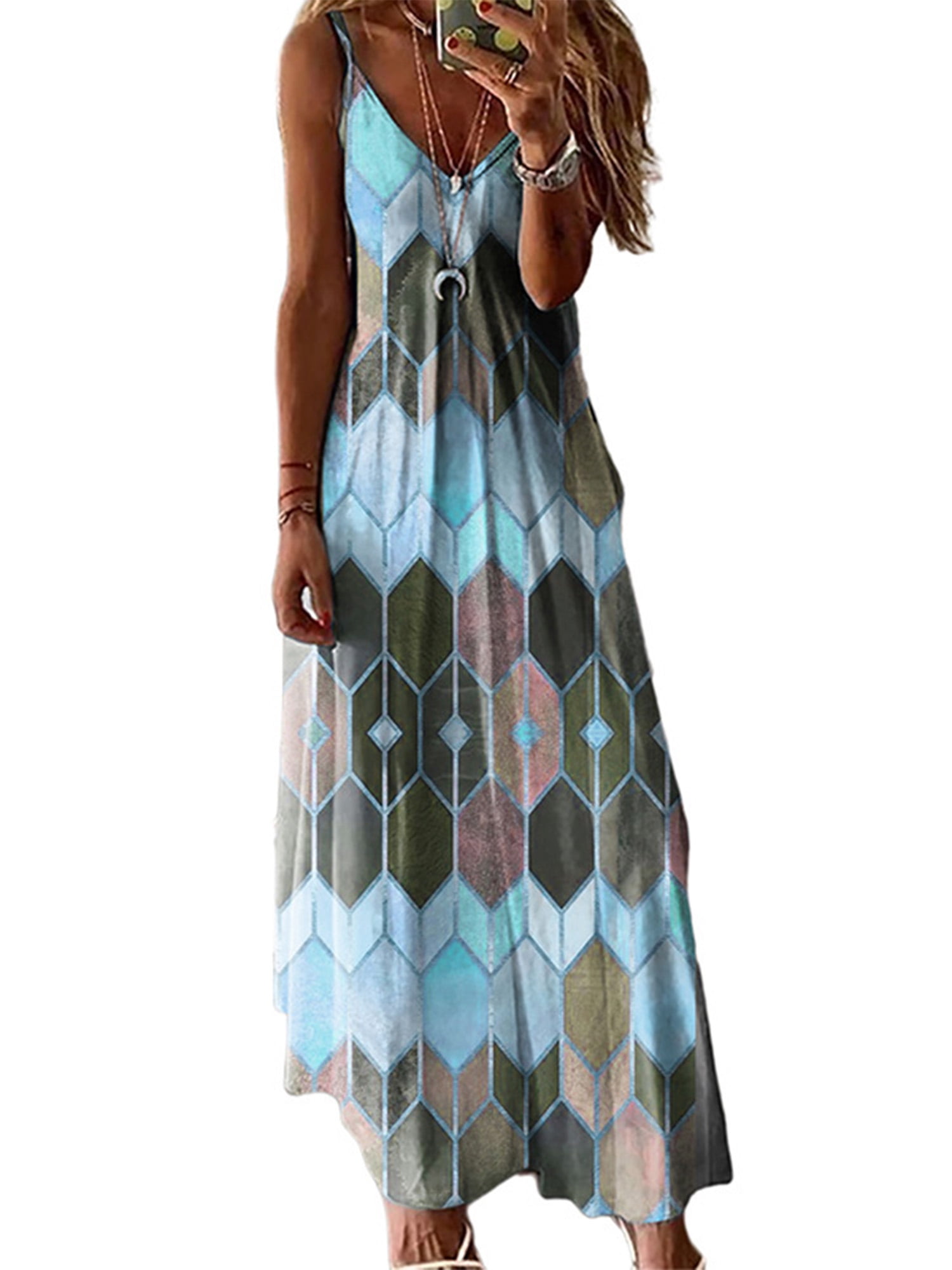 chinese dress ladies Buy Zairra Women's Cotton Embroidered Maxi Night Gown  (ZRN0070_Multicoloured) at Amazon.in