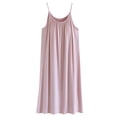 thumbnail image 1 of Nightgowns for Women Loose Fit Sleep Dress Fitness Camisole Tops Spaghetti Strap Casual Womens Sleepwear Pink, 1 of 9