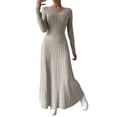 thumbnail image 1 of Nightgowns for Women Loose Fit Womens Dresses Cozy Long Sleeve Shirts Gifts for Grandma Loungewear Sleep Dress Khaki, 1 of 4