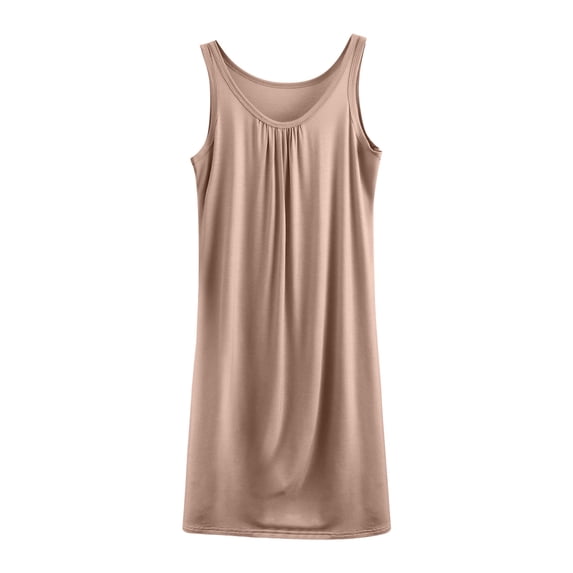 Nightgowns for Women Plus Size Sleeveless Sleep Shirt Loose Casual Pleated Tank Night Dress Comfy Sleepwear XXL