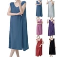 thumbnail image 1 of Nightgowns for Women Sleeveless Nightdress Night Gowns Short Sleepshirt Soft Sleepwear Pajama Dress Green Free Size, 1 of 5