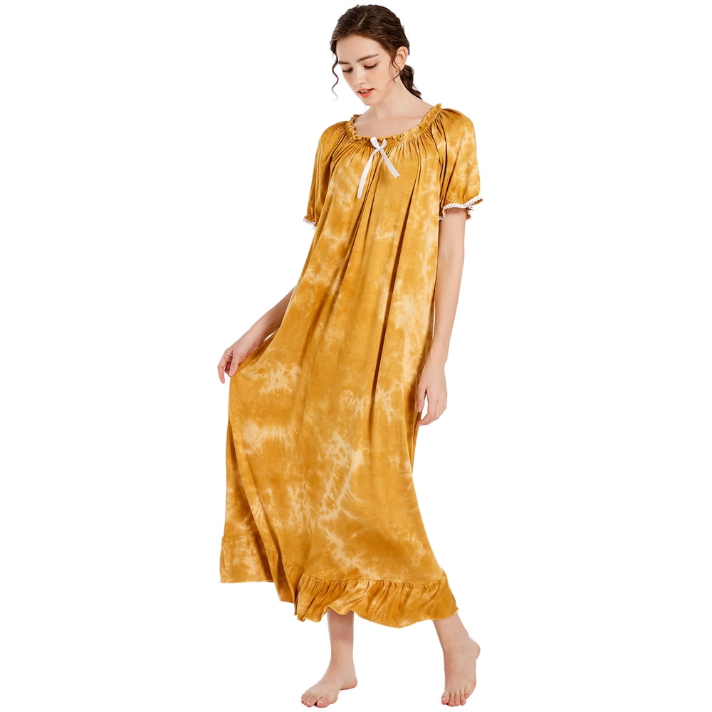 Nightgowns for Women, Soft Modal Nightgowns, Comfy ShortSleeve Ladies