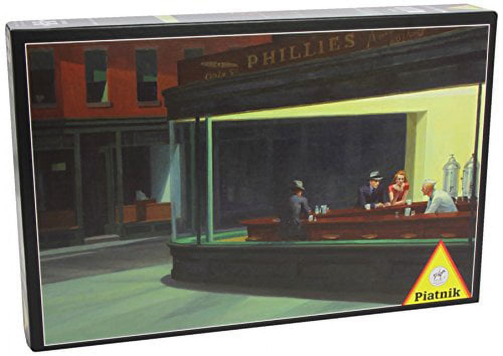 Puzzle 1000 Pezzi Edward Hopper Nighthawks - Today Is Art Day, Eco-friendly