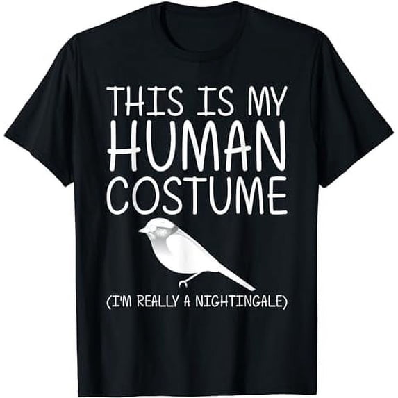 Nightingale Easy Halloween Human Costume Bird DIY Gift T-Shirt