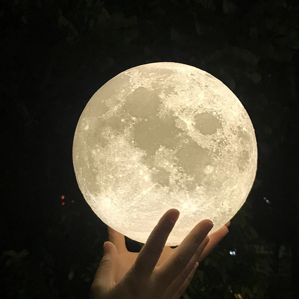 Nightlight 3d  remote control moon lamp patting bedside moon lamp creative atmosphere feeding lighting