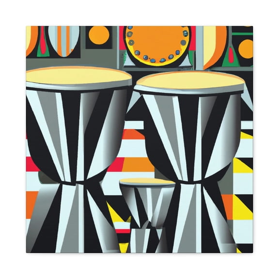 Nightly Bongos Resonate - Canvas