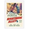 thumbnail image 1 of Nightmare Alley - Starring Tyrone Power - Vintage Film Noir Movie Poster c.1947 - Fine Art Rolled Canvas Print 27in x 40in, 1 of 4