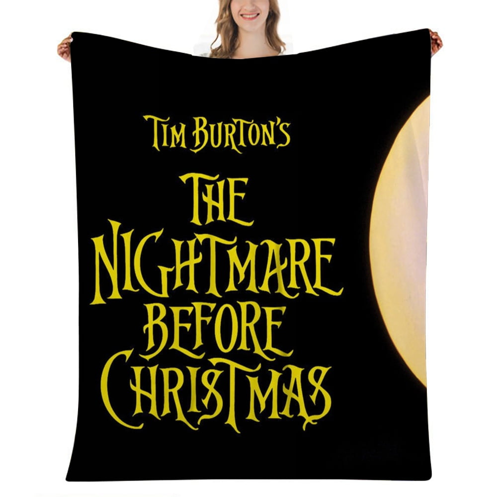 Nightmare Before Christams Fleece Blanket Luxury Bed Blanket Fuzzy Soft