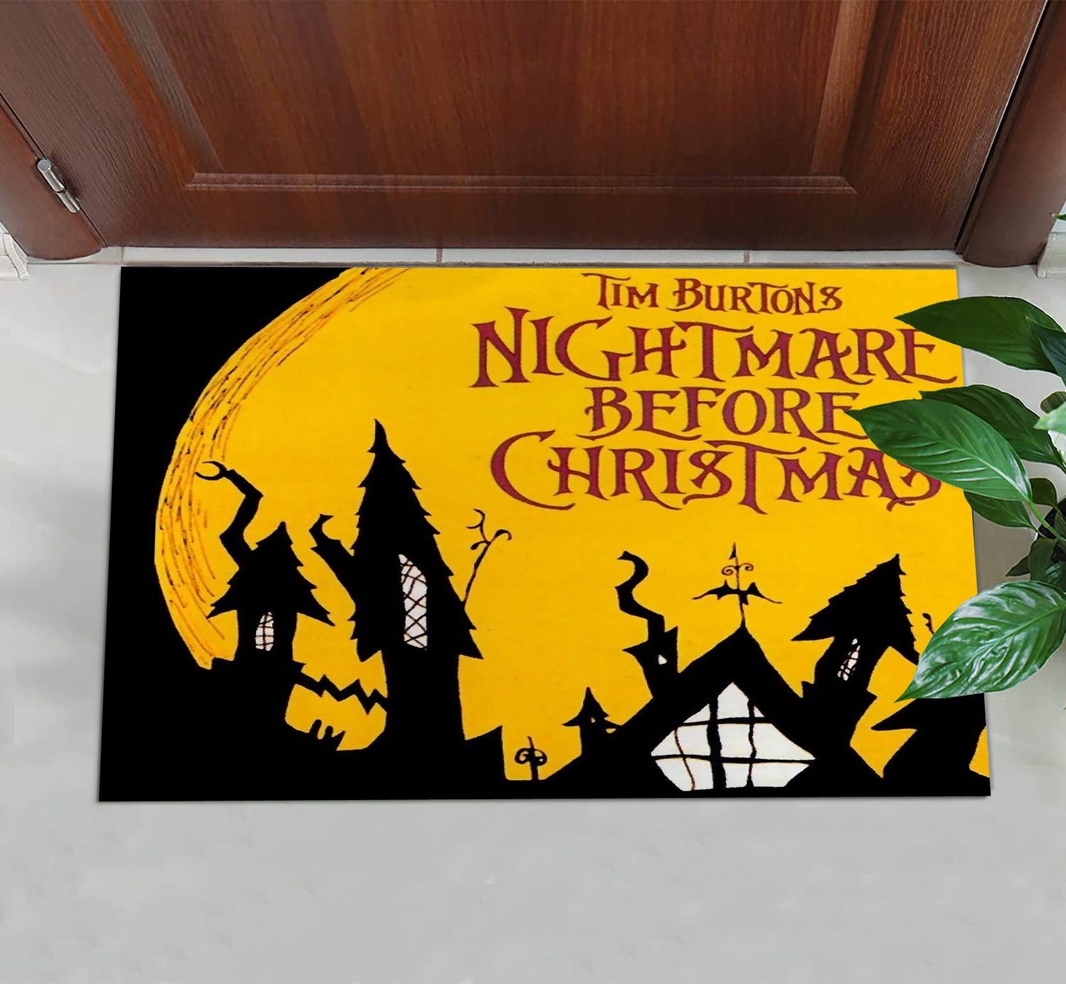 Nightmare Before Christams Halloween Decorative Doormat,Seasonal Winter