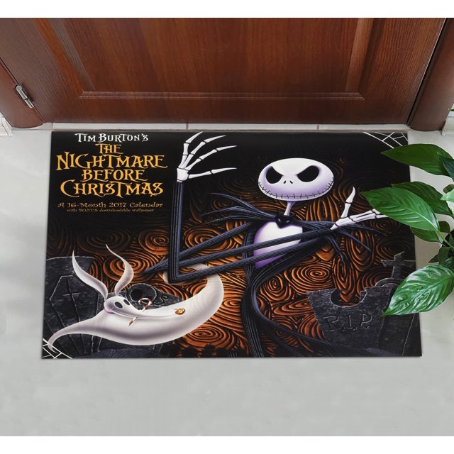 Nightmare Before Christams Halloween Decorative Doormat,Seasonal Winter