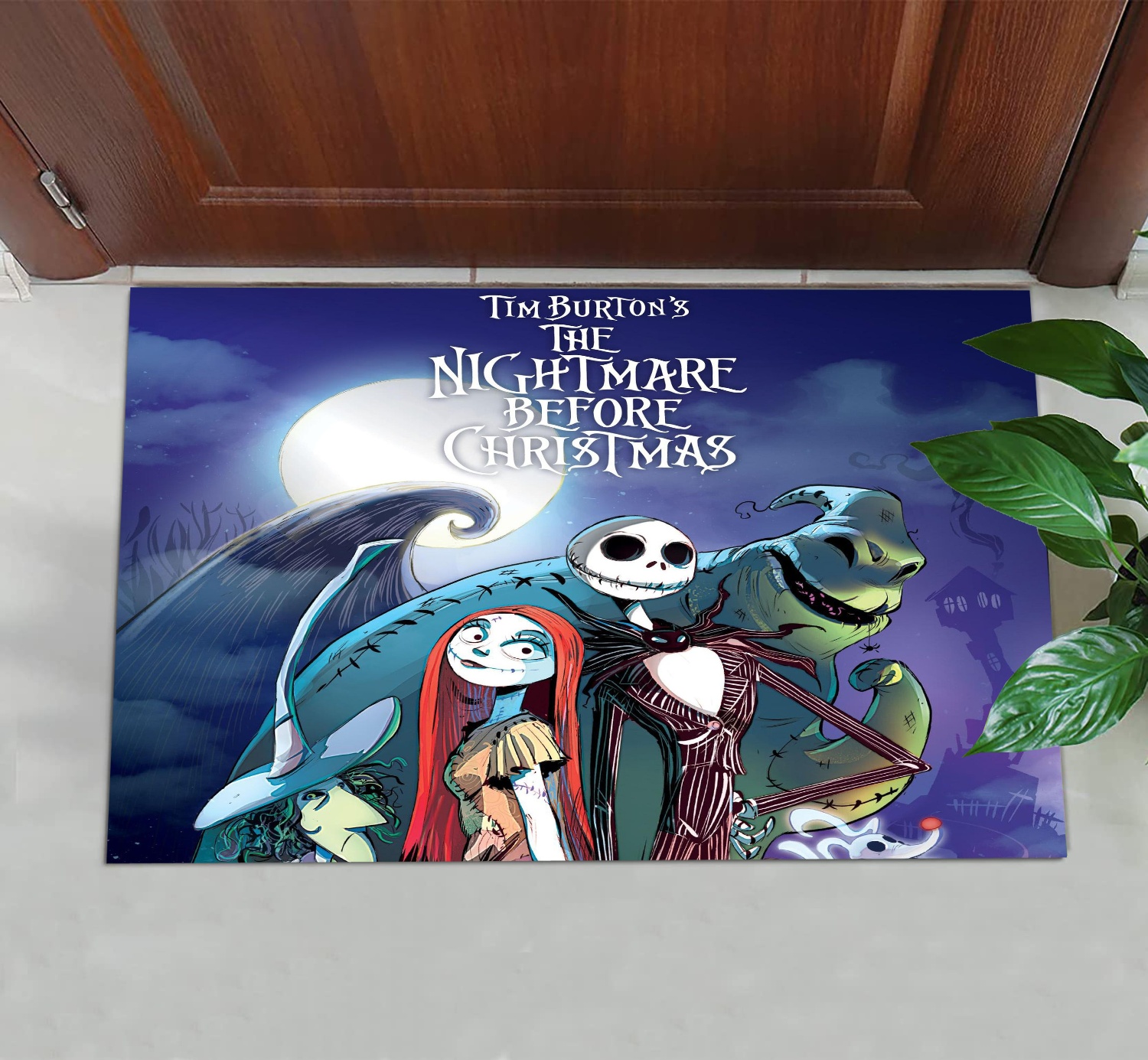 Nightmare Before Christams Halloween Door Mat Christmas Entry Doormat