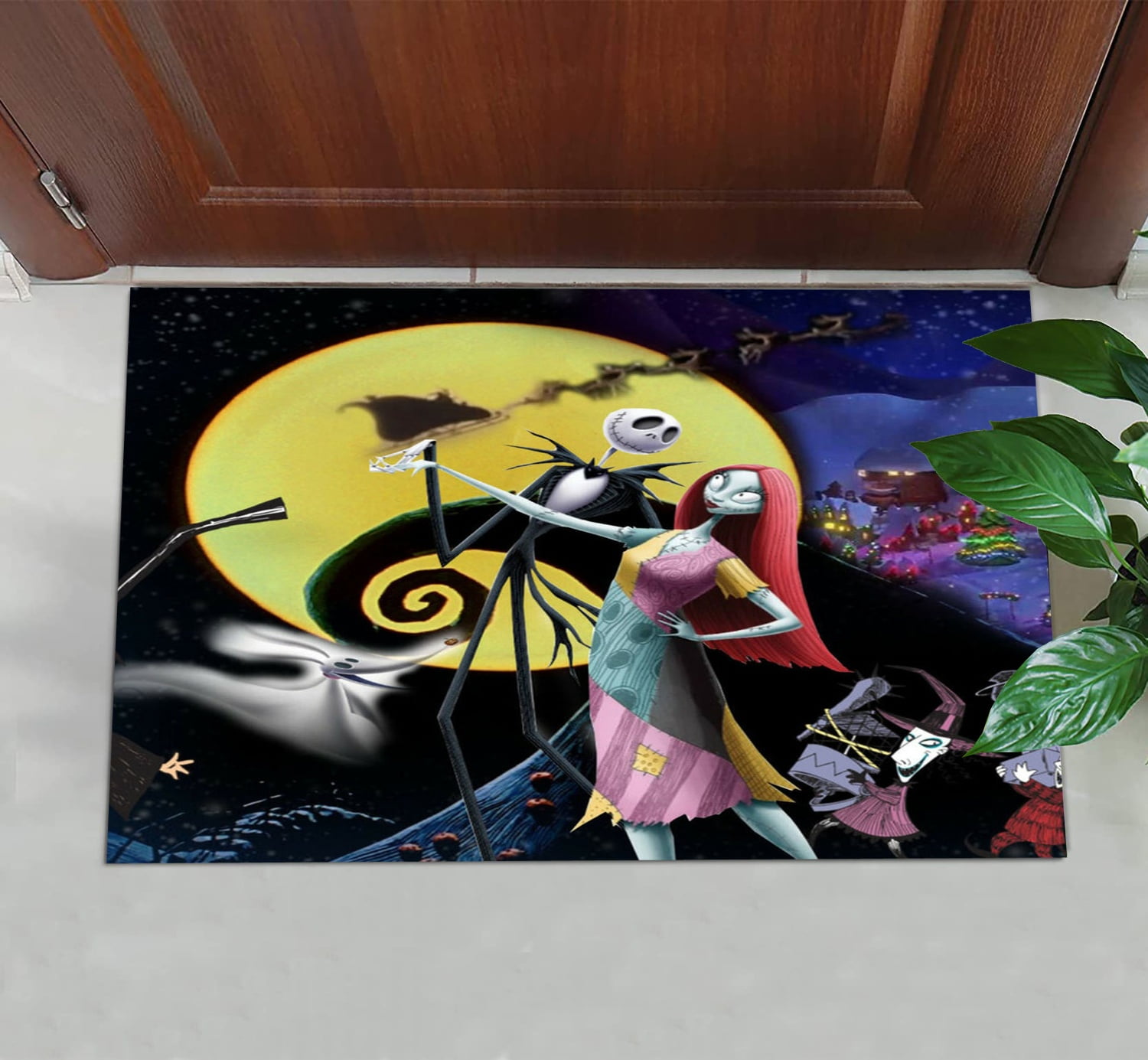 Nightmare Before Christams Halloween Doormat,Front Door Low