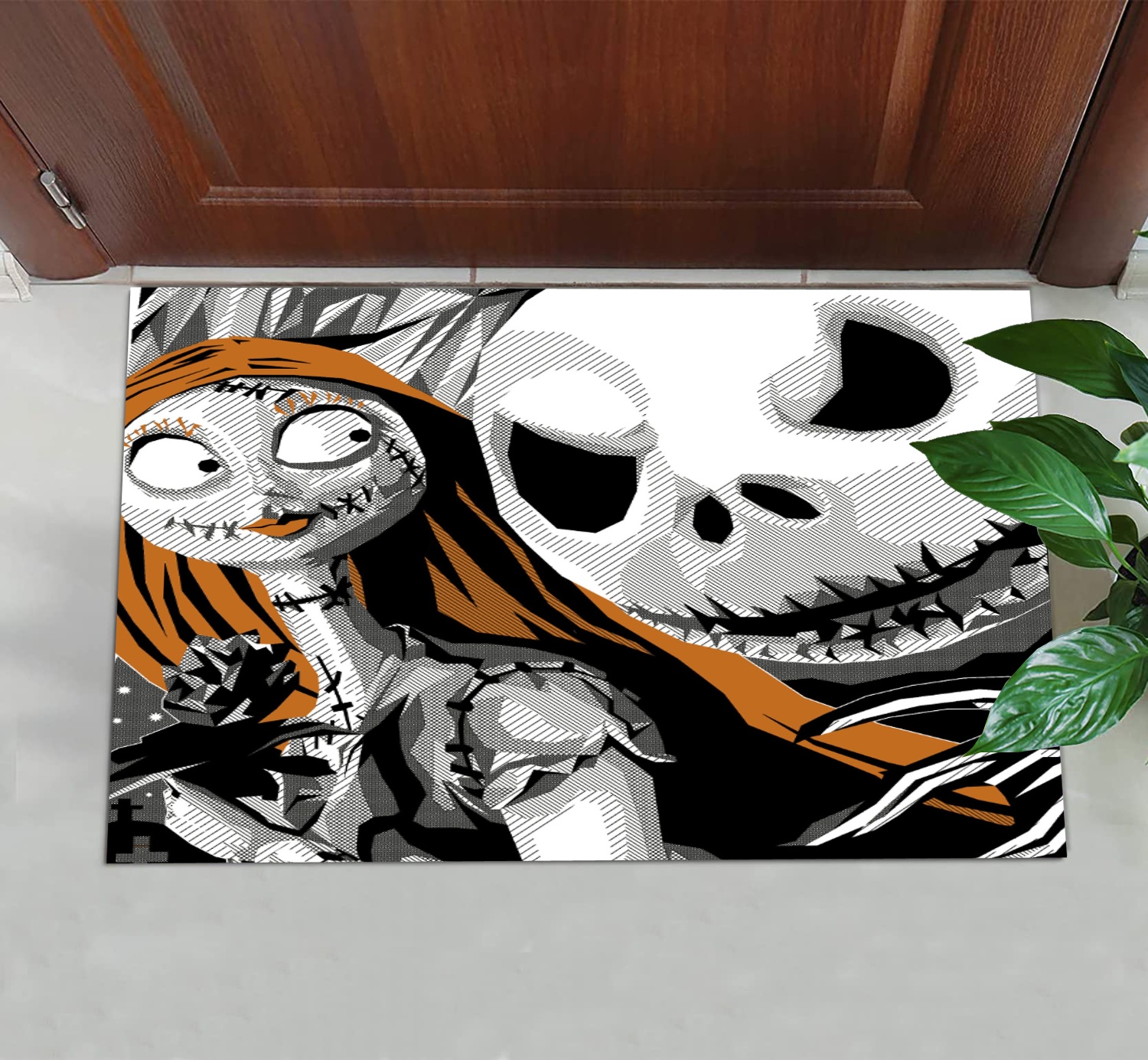 Nightmare Before Christams Halloween Mat Christmas Doormat