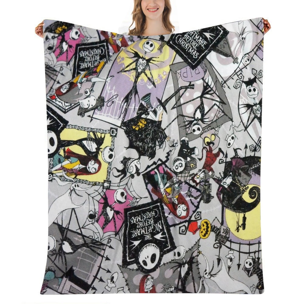 Nightmare Before Christams Throw Blanket, 59x79 inches, for Sofa Chair