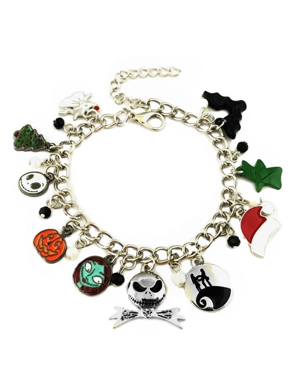 Nightmare Before Christmas 10 Themed Charms Charm Bracelet