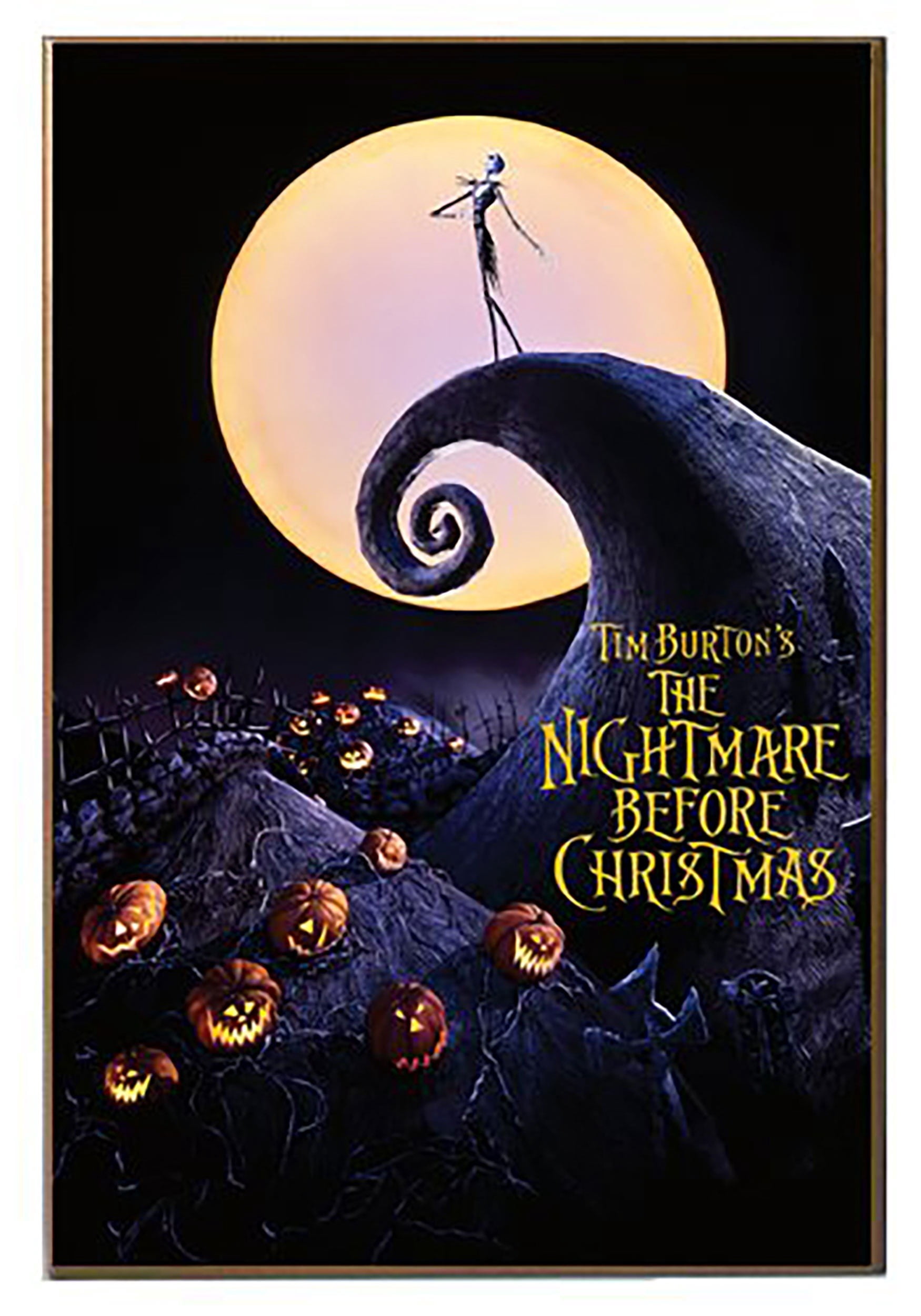 Nightmare Before Christmas 13" x 19" Printed Wood Wall Decor
