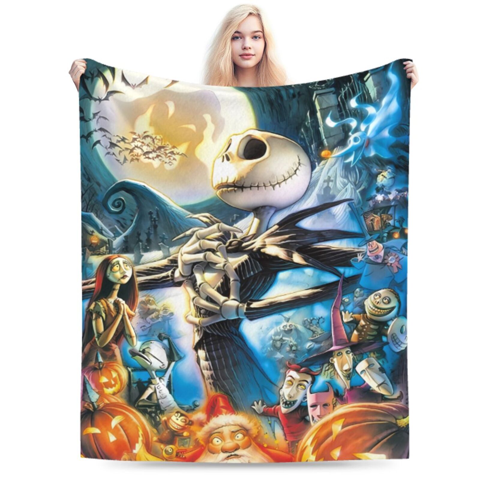 Nightmare Before Christmas 50x40 UltraSoft Flannel Blanket for Adults