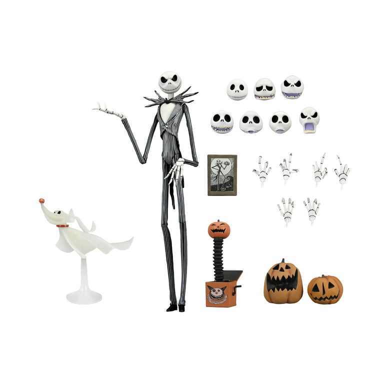 Jack Skellington アクションフィギュア Nightmare Before Christmas: Jack Skellington w/ Pumpkin