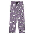 thumbnail image 1 of Nightmare Before Christmas AOP Mens Purple Sleep Pajama Pants-Small, 1 of 5