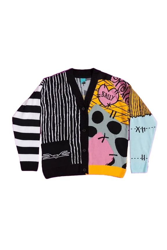 Nightmare Before Christmas Adult Patchwork Cardigan