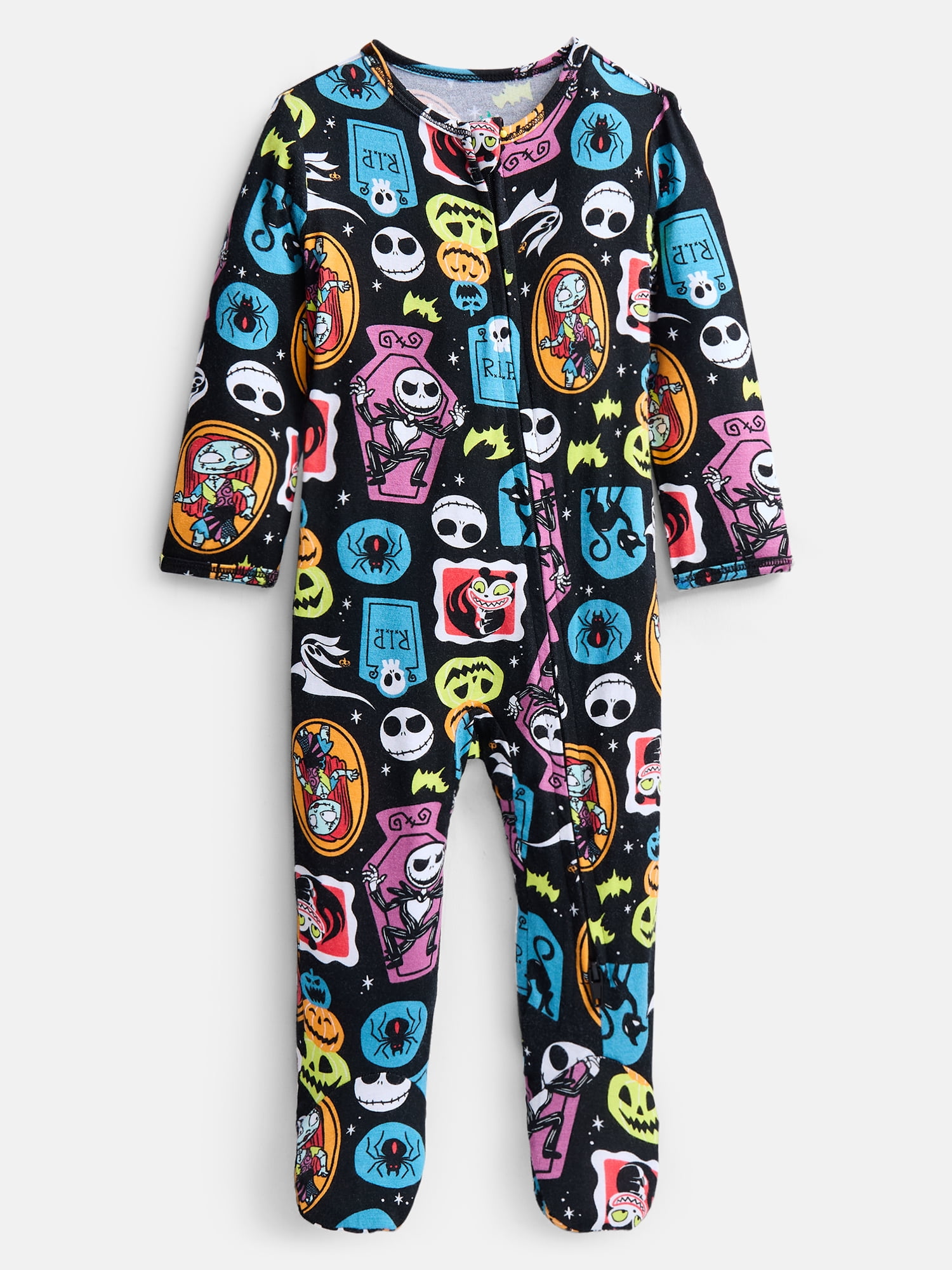 Nightmare Before Christmas Baby Boys Halloween Sleep Footed One-Piece, Sizes 0M-6/9M