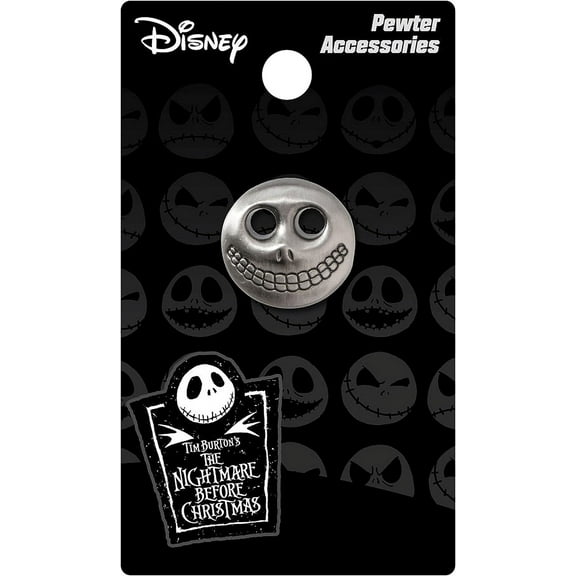 Nightmare Before Christmas Barrel Mask Pewter Lapel Pin