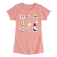 thumbnail image 1 of The Nightmare Before Christmas - Beach Crew Grid - Toddler And Youth Girls Short Sleeve Graphic T-Shirt, 1 of 5