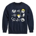thumbnail image 1 of The Nightmare Before Christmas - Beach Crew Grid - Youth Boys Crew Fleece Sweatshirt, 1 of 5