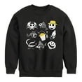 thumbnail image 1 of The Nightmare Before Christmas - Beach Crew Grid - Youth Boys Crew Fleece Sweatshirt, 1 of 5