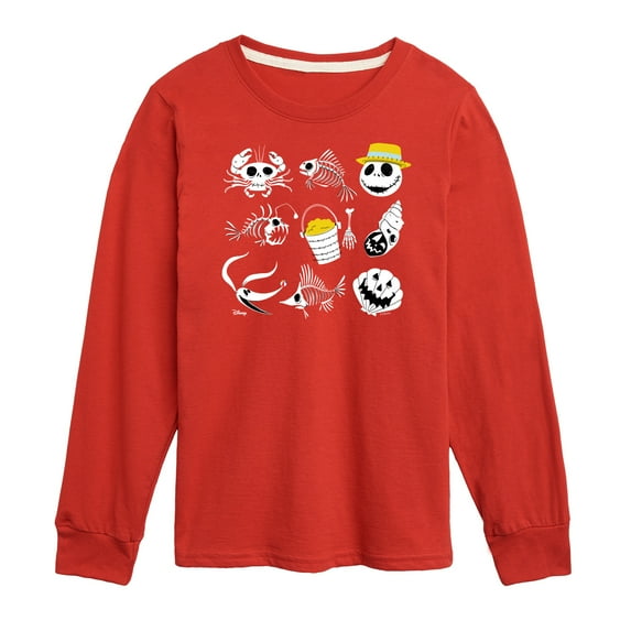 Nightmare Before Christmas - Beach Crew - Toddler And Youth Long Sleeve Graphic T-Shirt