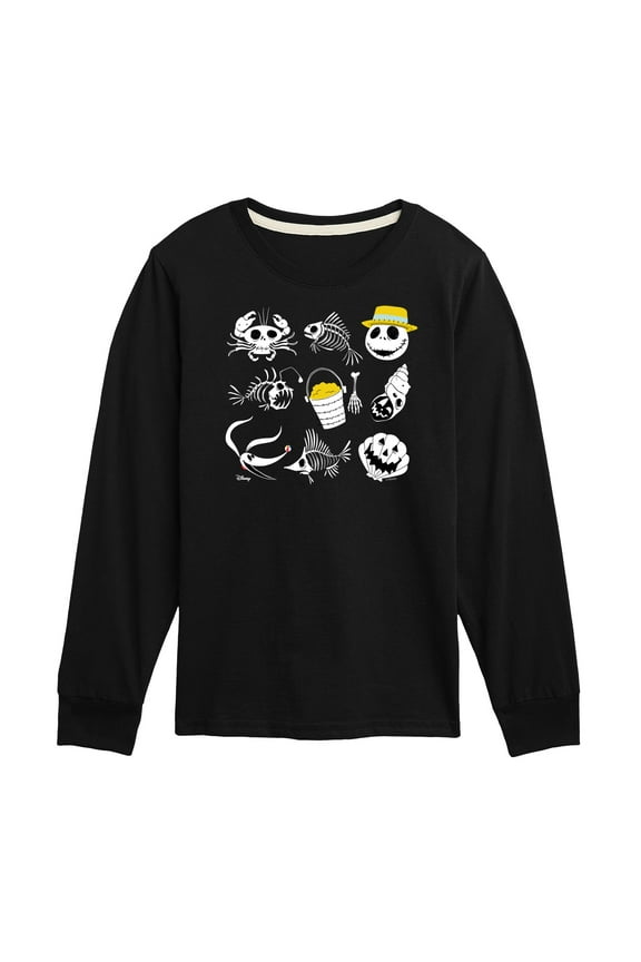 - Beach Crew Grid - Youth Boys Long Sleeve Graphic T-Shirt