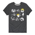 thumbnail image 1 of The Nightmare Before Christmas - Beach Crew Grid - Youth Boys Short Sleeve Graphic T-Shirt, 1 of 5