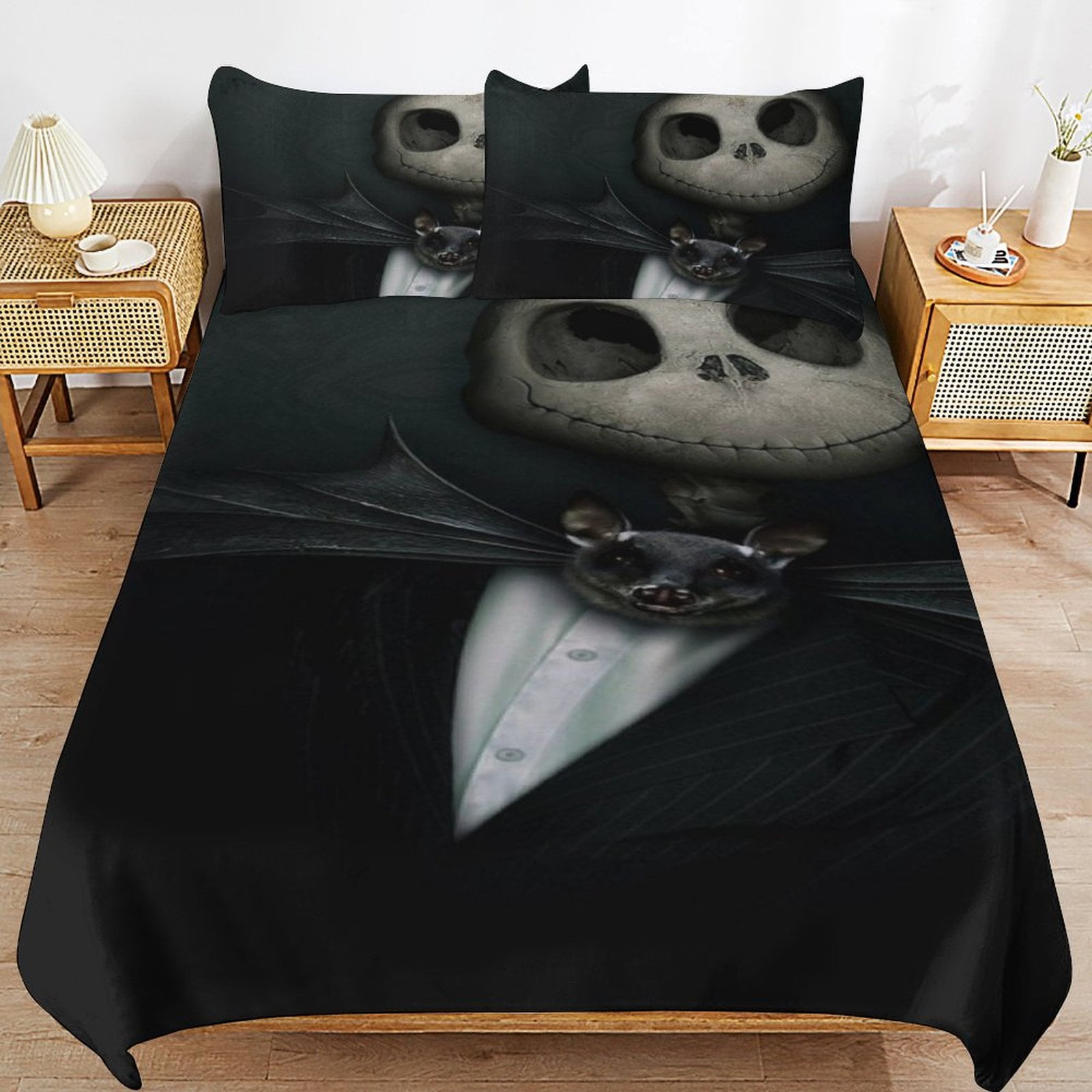 Nightmare Before Christmas Bedding Set Duvet Cover Comfortable and Lightweight Cartoon Bedding 3