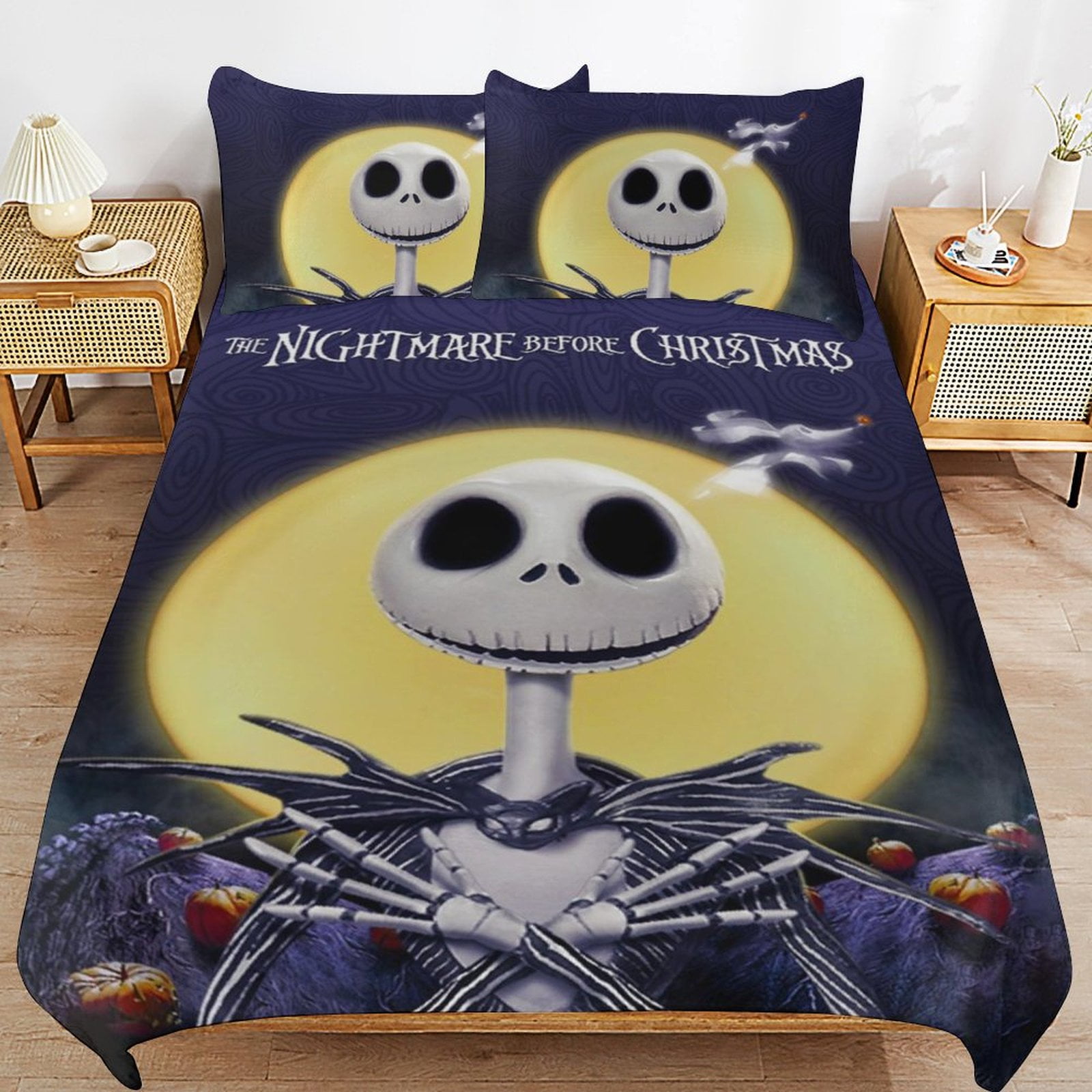Nightmare Before Christmas Bedding Set Duvet Cover Comfortable and Lightweight Cartoon Bedding 3