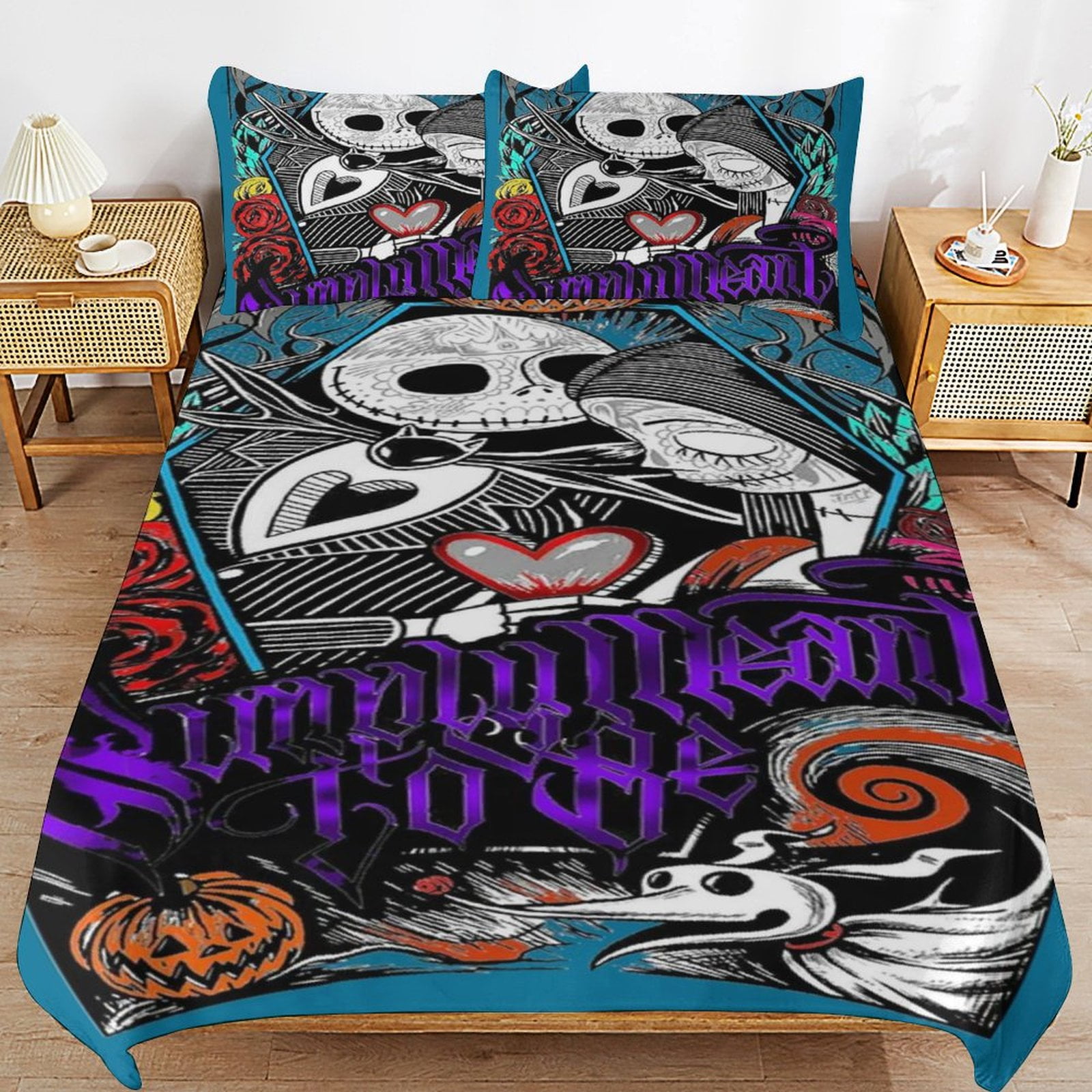Nightmare Before Christmas Bedding Set Duvet Cover Comfortable and