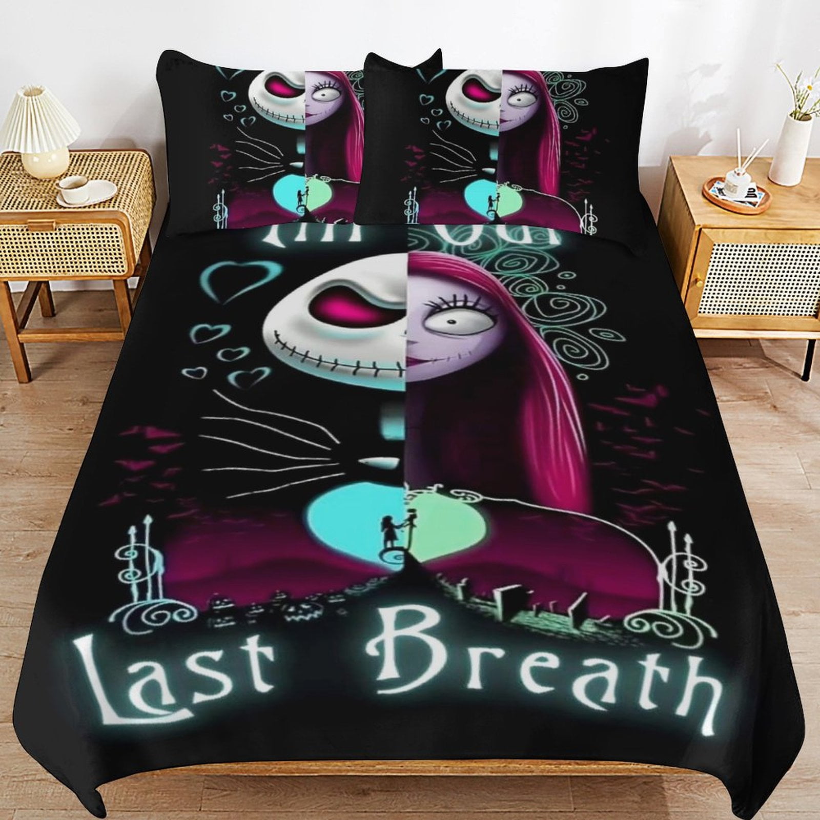 Nightmare Before Christmas Bedding Set Duvet Cover Comfortable and