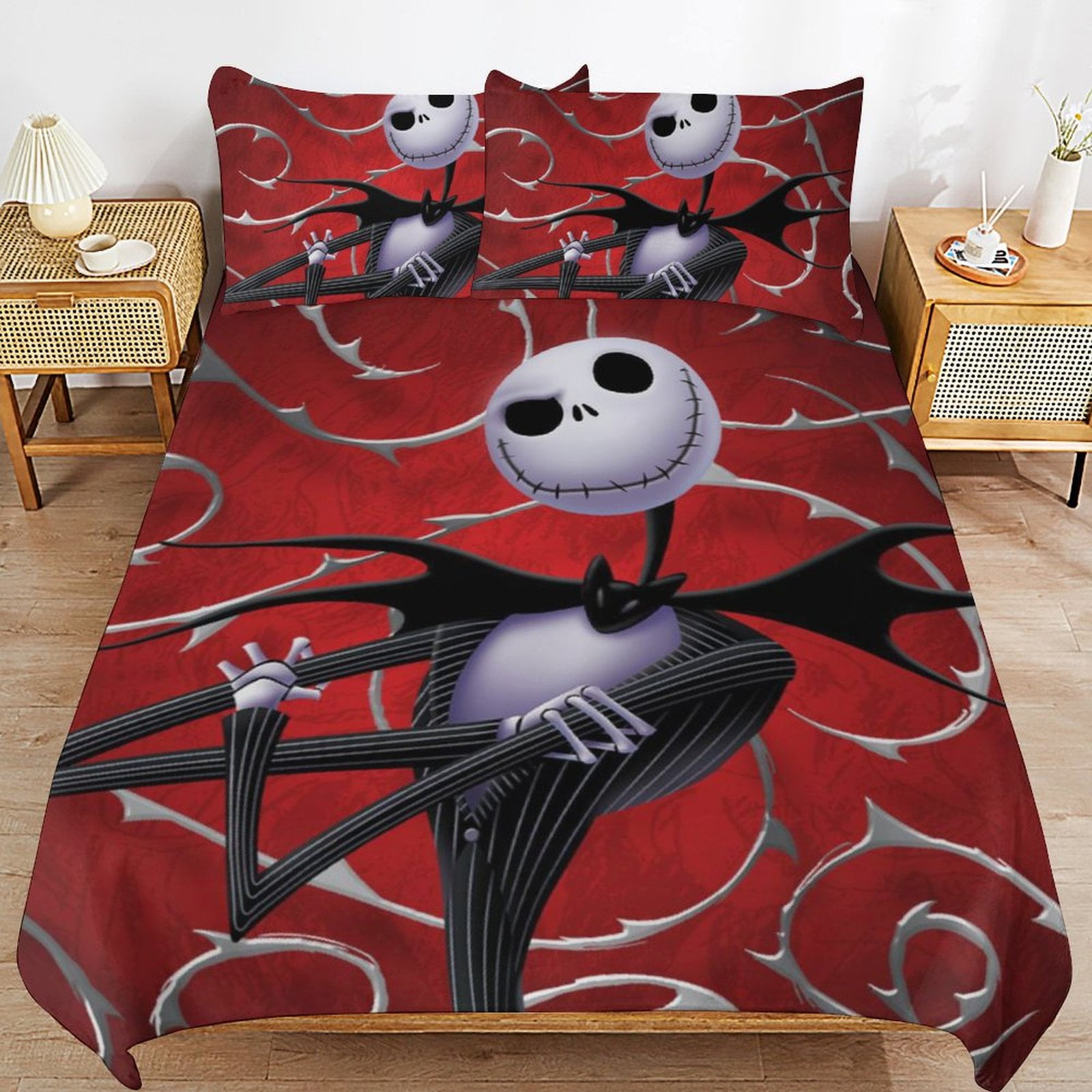 Nightmare Before Christmas Bedding Set Duvet Cover Comfortable and Lightweight Cartoon Bedding 3