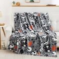 thumbnail image 1 of Nightmare Before Christmas Best Friends Disney Kids Silk Touch Throw Blanket, 50 x 70 inches Grey, 1 of 7