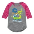 thumbnail image 1 of Nightmare Before Christmas - Big Wave Riders - Lock, Shock, & Barrel - Dragon Boat - Toddler And Youth Girls Raglan Graphic T-Shirt, 1 of 5