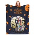 thumbnail image 1 of Nightmare Before Christmas Blanket anime Throw Blanket Multi Color Lightweight Warm Bedding, 1 of 6