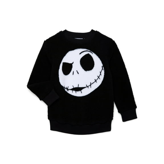 Nightmare Before Christmas Boys Fleece Top with Long Sleeves, Sizes 4-18