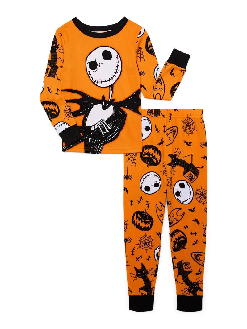 Nightmare Before Christmas Boys Halloween Glow in the Dark Long