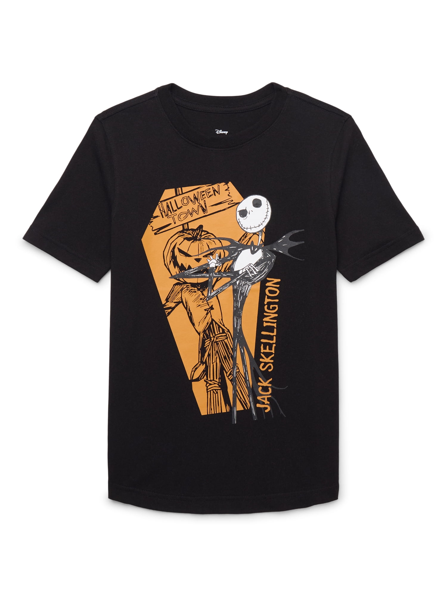 Nightmare Before Christmas Boys Short Sleeve Halloween Graphic T-Shirt, Sizes 4-18