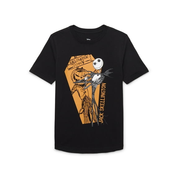 Nightmare Before Christmas Boys Short Sleeve Halloween Graphic T-Shirt, Sizes 4-18