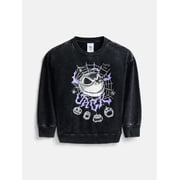 Nightmare Before Christmas Boys Long Sleeve Halloween Graphic Crewneck Sweatshirt, Sizes 4-18