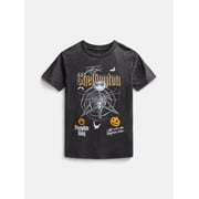 Nightmare Before Christmas Boys Washed Halloween Graphic Tee with Short Sleeves, Sizes 4-18